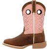 Durango Lil' Rebel Pro Little Kids Dark Chestnut Bubble Gum Western Boot, M, Size 11 DBT0238C